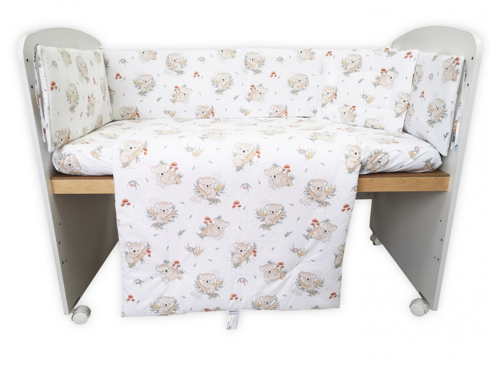 Set lenjerie patut cu 5 piese 120x60 cm Koala