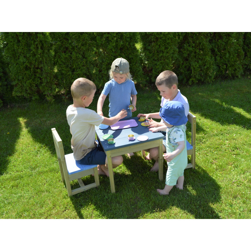 Set masa si scaune de gradina Wendi Toys T4 pentru copii copii imagine noua responsabilitatesociala.ro