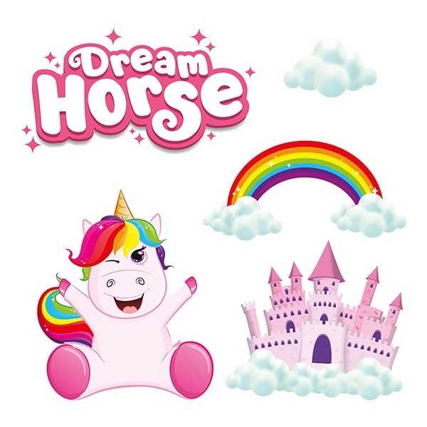 Set stickere perete Toi-Toys 3D Unicorn Dream Horse - 2