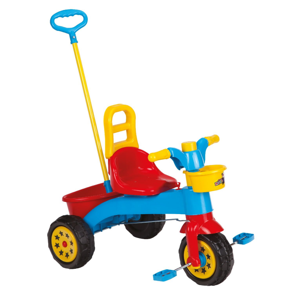 Tricicleta pentru copii cu claxon si control parental Sweet Red Claxon imagine noua responsabilitatesociala.ro