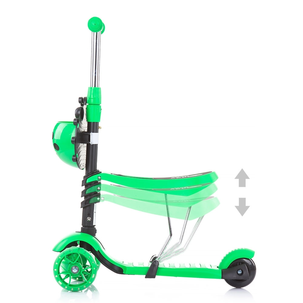 Trotineta Chipolino Kiddy Evo 3 in 1 cu maner lime - 4