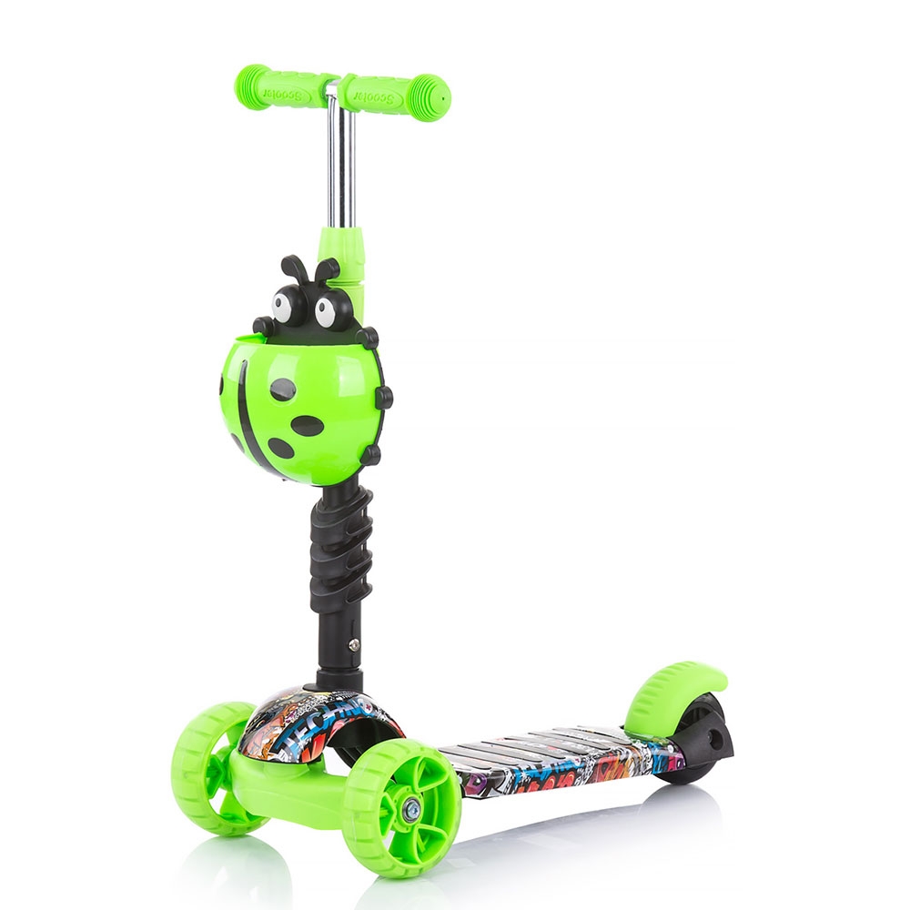 Trotineta Chipolino Kiddy Evo green graffiti - 3 | YEO