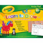Bloc de colorat Crayola Learn to Draw Alligator cu stickere
