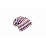 Caciula Violet Stripes cu bordura in strat dublu 33-35 cm