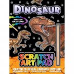 Caiet cu Fise Razuibile si activitati Dinozaur Scratch Art Pad Alligator