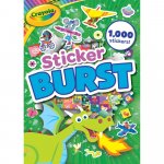 Carte de activitati cu peste 1000 de stickere Crayola Sticker Burst Alligator