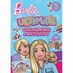 Carte de colorat cu activitati si stickere Barbie Ultimate Colour Alligator