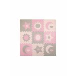 Covoras de joaca puzzle Momi Nebe 120x120 cm Pink