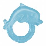 Inel de dentitie Sunny baby cu gel 3L+ Delfin blue
