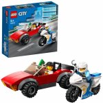 Lego City politist pe motocicleta in urmarirea unei masini
