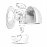 Pompa de san portabila Lionelo Fidi cu accesorii Hands-free 5 alb