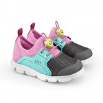 Pantofi sport fete Bibi Energy New II Pink/Grey 22 EU