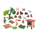 Set constructie Playmobil Cusca pentru iepurasi