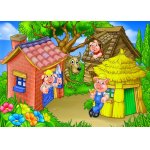 Puzzle Bluebird the three little pigs 48 piese