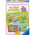Puzzle Animale in gradina 3X6 piese