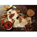 Puzzle Bluebird world map in spices 3000 piese
