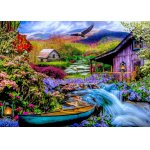 Puzzle Bluebird heaven on earth in the mountains 1500 piese