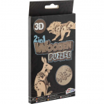 Puzzle lemn 3D Grafix  leu/cangur
