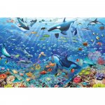 Puzzle Ravensburger Lumea subacvatica colorata 3000 piese
