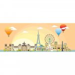 Puzzle Ravensburger Panorama Paris 1000 piese