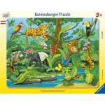 Puzzle Tip Rama Animale in jungla 11 piese