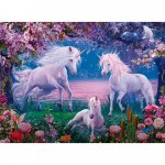 Puzzle Ravensburger Unicorni albi 100 piese