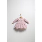 Rochita eleganta Tongs baby Elbise cu tulle si volane Roz 24-36 luni