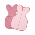 Set 2 saci de dormit swaddle First Sleep Sweet Star and Blush Pink pentru nou-nascuti