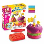 Set creativ cu 3 culori Plastilina Play Dough La Multi Ani! 150g