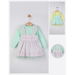 Set rochita cu bluzita pentru fetite Tongs baby Cirese Verde 12-18 Luni