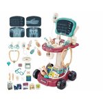 Statie medicala mobila pe roti, monitor EKG cu lumina si 29 accesorii medicale incluse 32 x 42.5 x 58 cm Little Doctor
