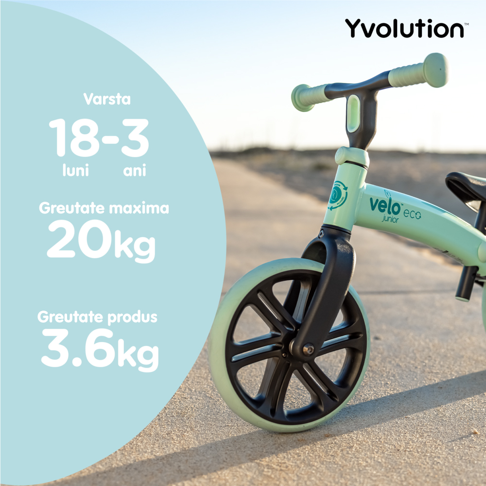 Bicicleta echilibru Yvolution Y Velo Junior Eco green - 6