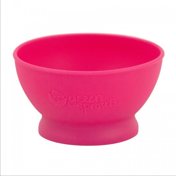 Bol de invatare Green Sprouts Learning Bowl Pink - 3 | YEO