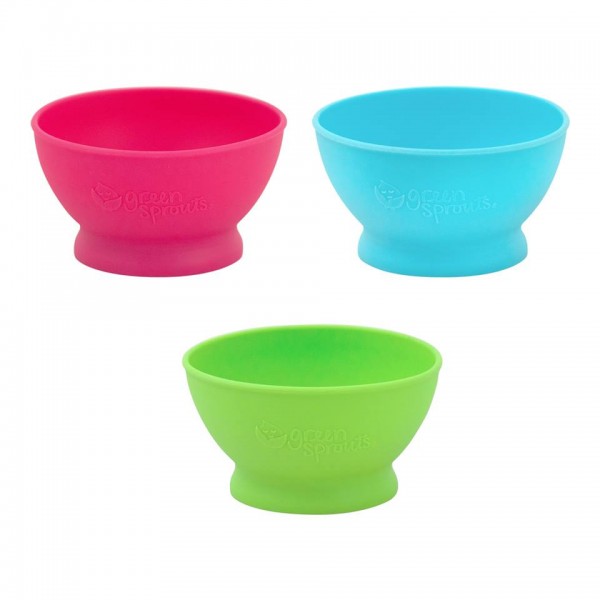 Bol de invatare Green Sprouts Learning Bowl Pink - 1 | YEO