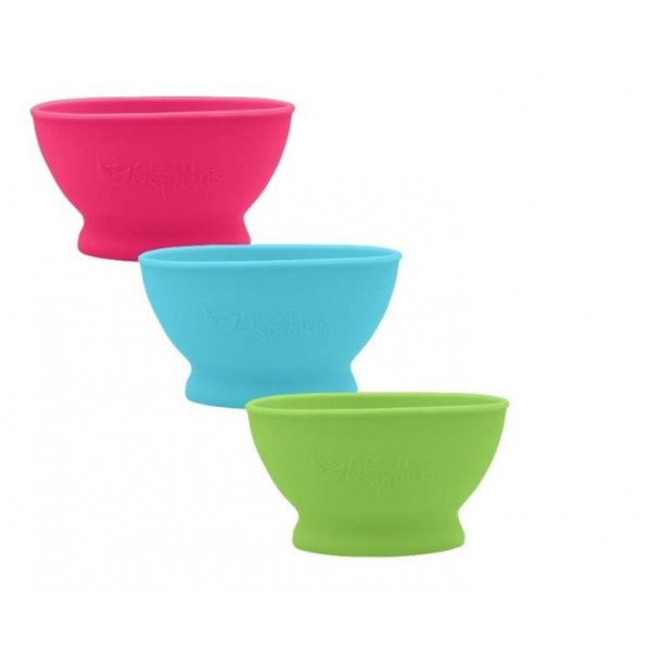 Bol de invatare Green Sprouts Learning Bowl Pink - 2 | YEO