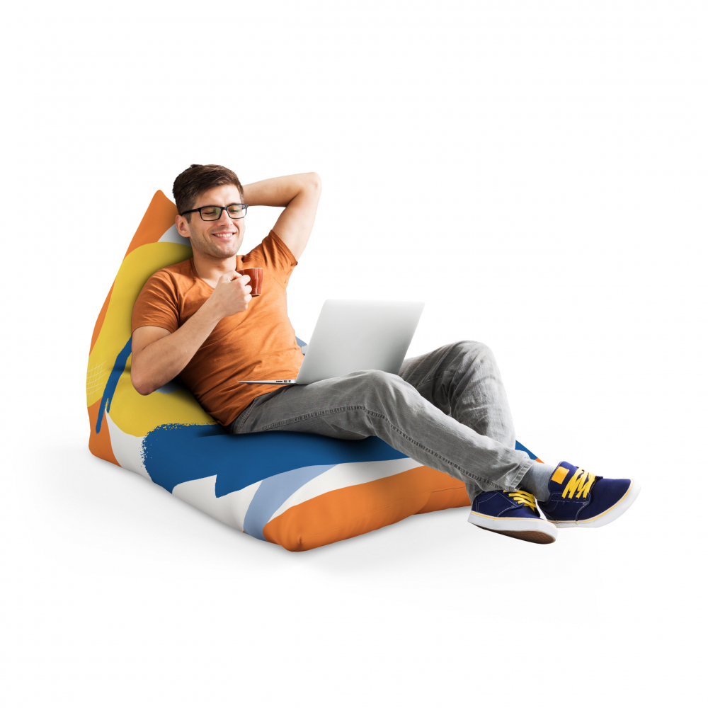 Fotoliu Puf Bean Bag tip Lounge Abstract retro