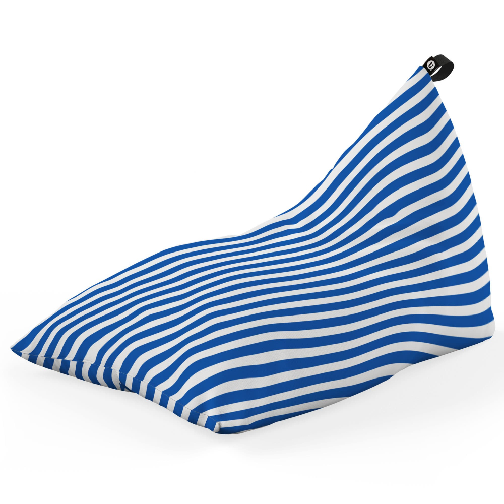 Fotoliu Puf Bean Bag tip Lounge Diagonal stripes blue - 4