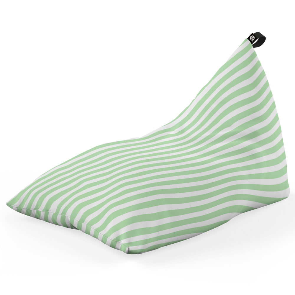 Fotoliu Puf Bean Bag tip Lounge Diagonal stripes green - 4