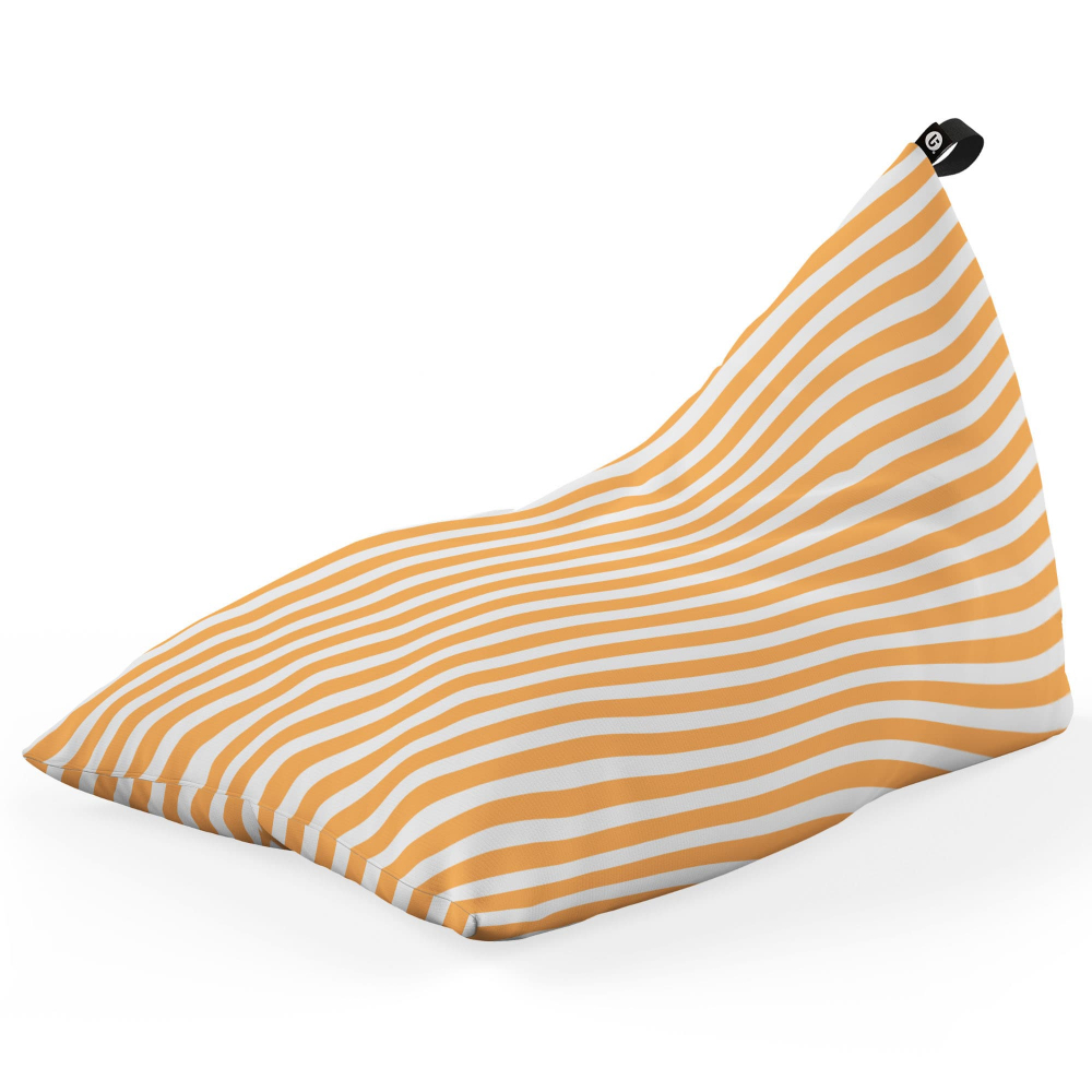 Fotoliu Puf Bean Bag tip Lounge Diagonal stripes orange - 4