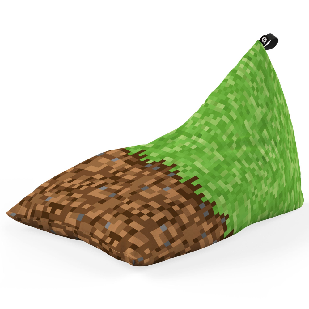 Fotoliu Puf Bean Bag tip Lounge Minecraft iarba pamant - 4