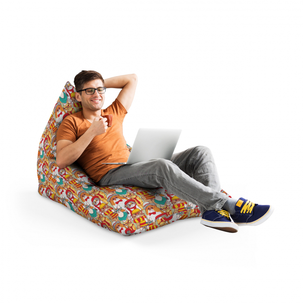 Fotoliu Puf Bean Bag tip Lounge Pisici hipster - 1