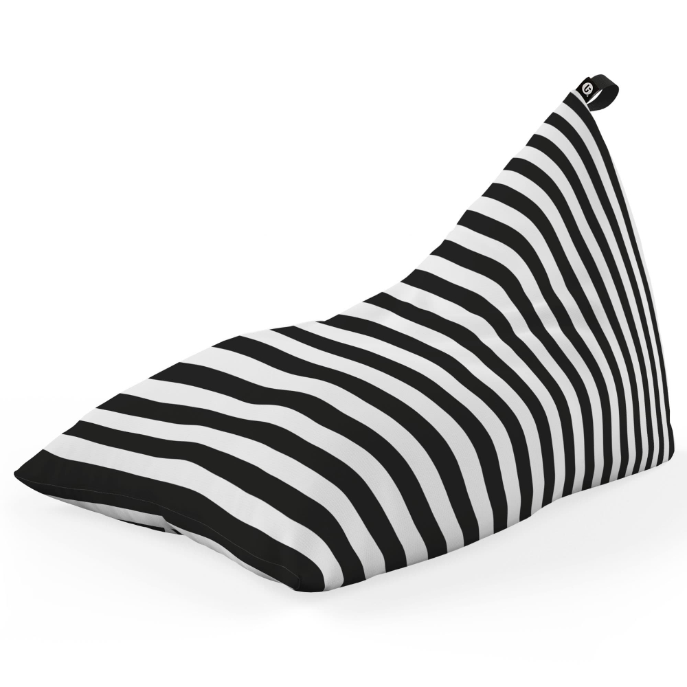 Fotoliu Puf Bean Bag tip Lounge Regular stripes black - 4