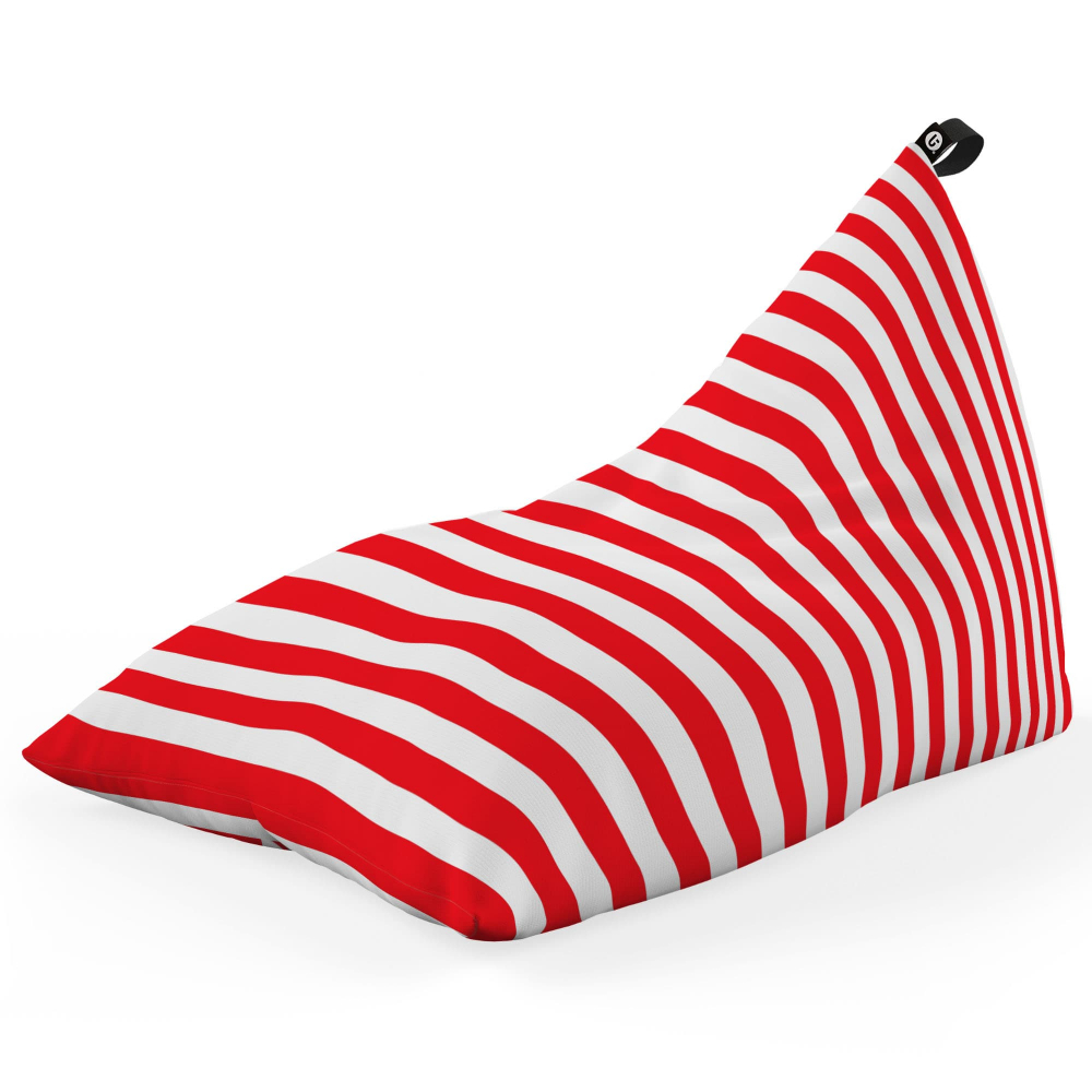 Fotoliu Puf Bean Bag tip Lounge Regular stripes red - 4