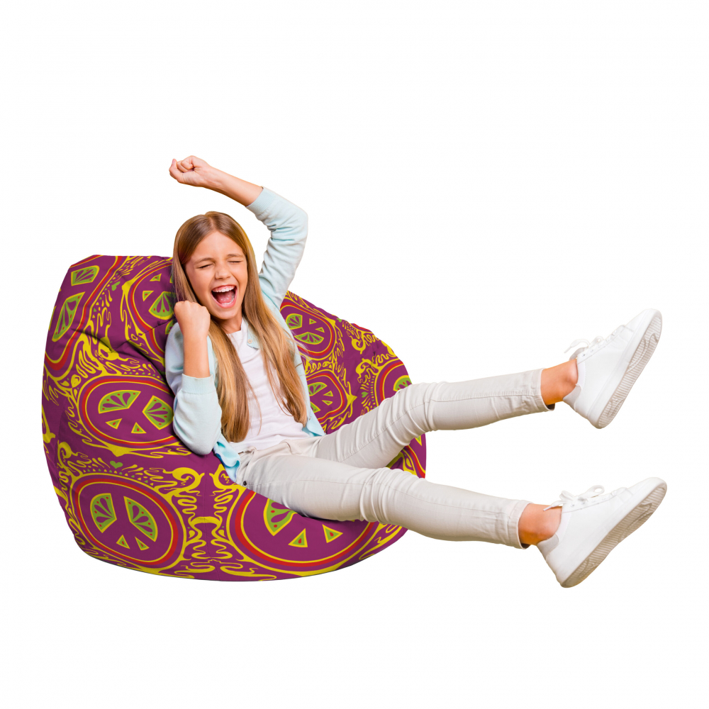 Fotoliu Puf Bean Bag tip Para L hippie groove