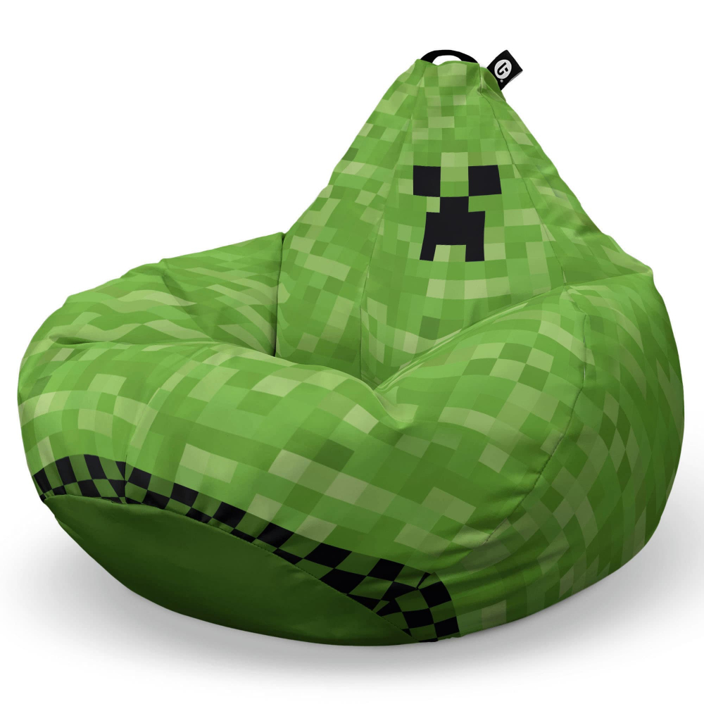 Fotoliu Puf Bean Bag tip Para L Minecraft creeper - 5