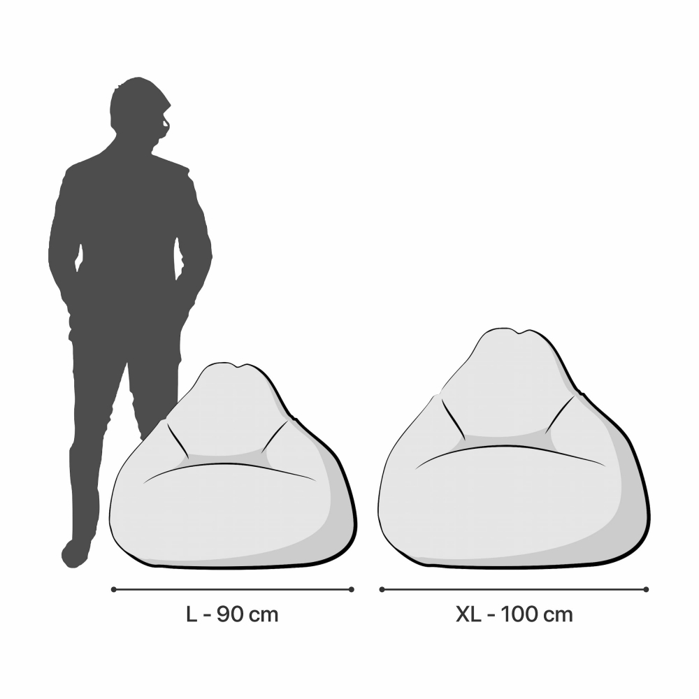 Fotoliu Puf Bean Bag tip Para L X-Sport - 4