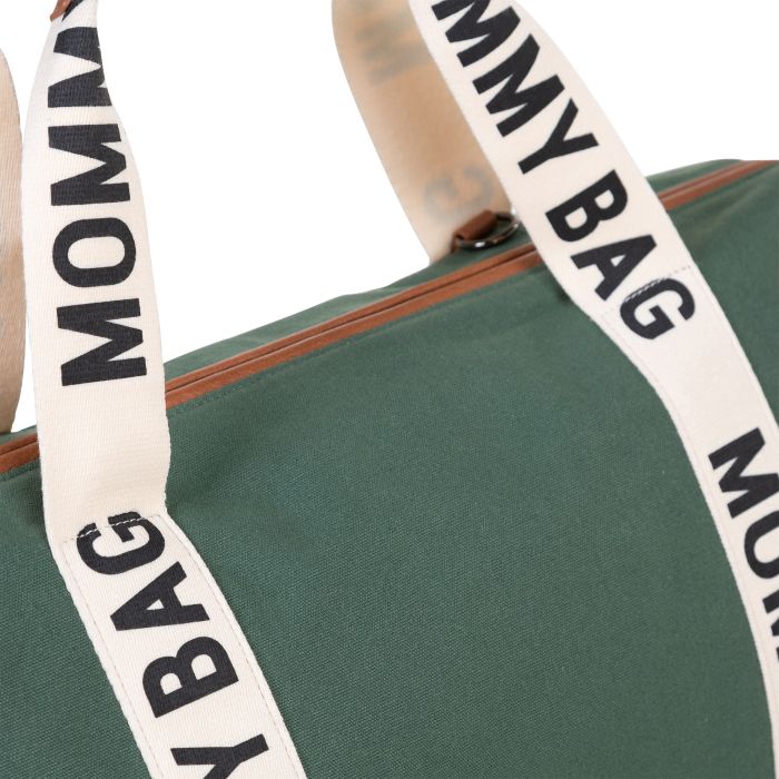 Geanta de infasat Childhome Mommy Bag Signature verde - 4