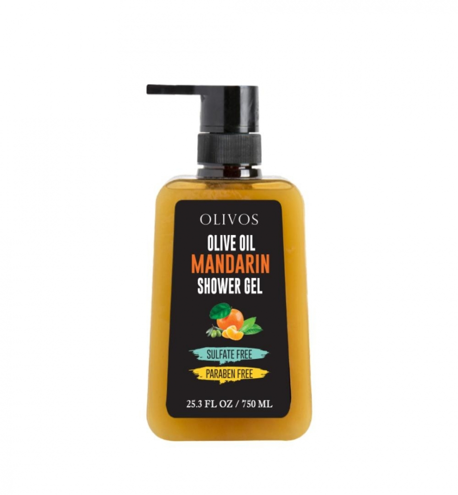 Gel de dus cu mandarina si ulei de masline Olivos 750 ml