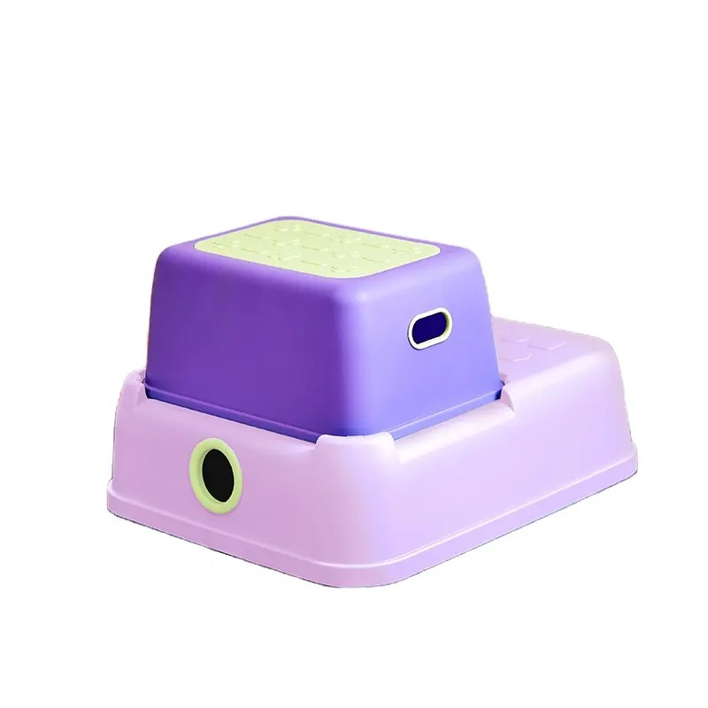 Inaltator cu doua trepte Little Mom Math Step Stool Purple