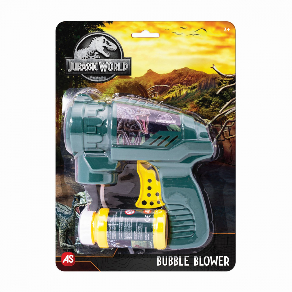 Jucarie pistol de facut baloane Jurassic World